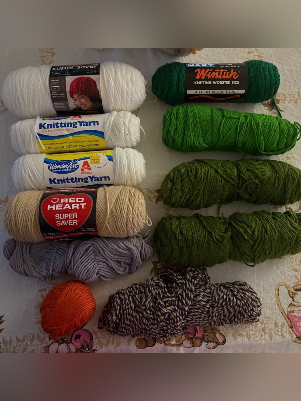 Variety of Yarn Skeins